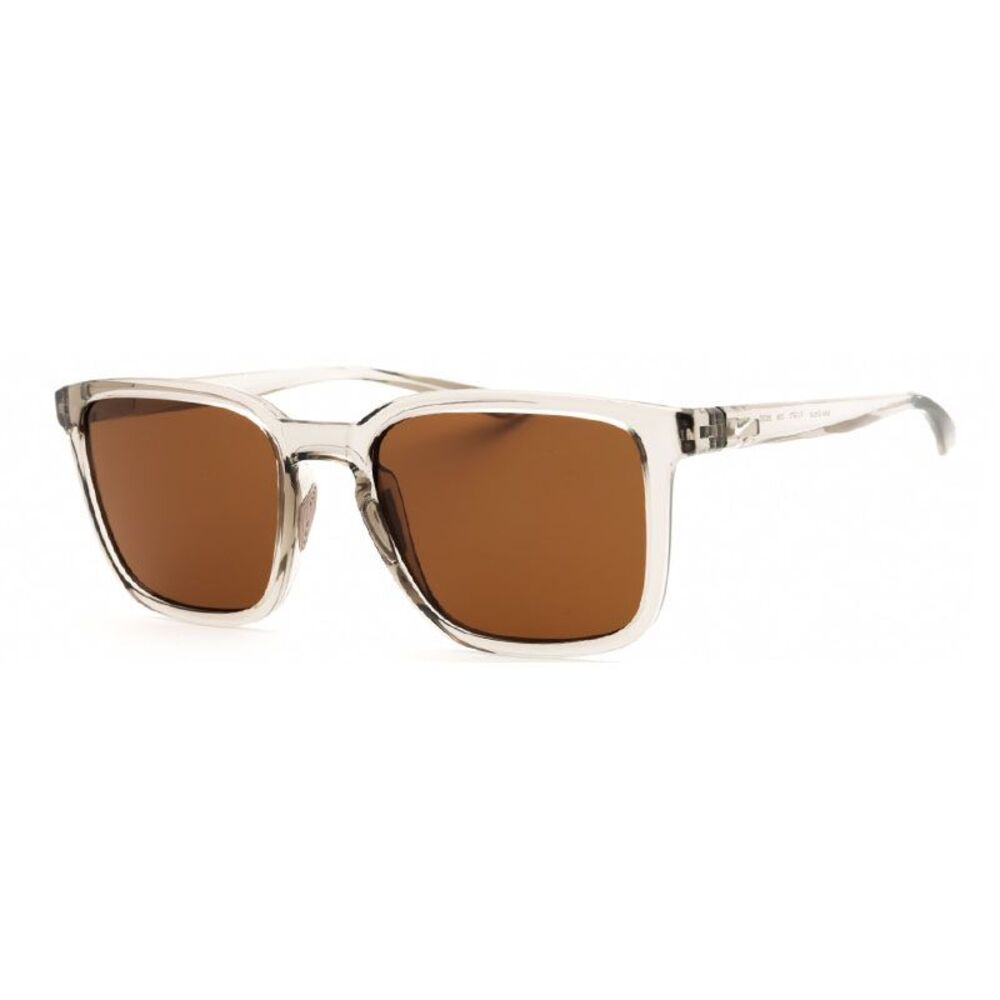 Nike Sunglasses Square Full Rim, College Grey Frame and Brown Lens